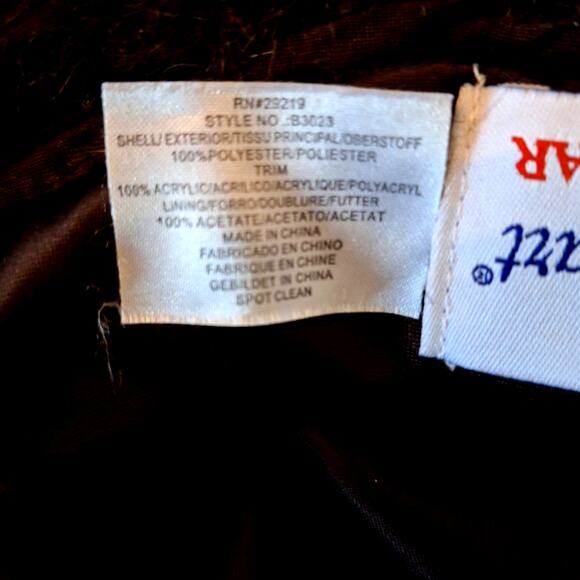 Street Smart by Betmar Vintage Brown Velvet Hat with Fur Trim - Picture 6 of 7